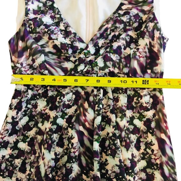 Nanette Lepore Dress Designer Cocktail V-neck Wrap Purple Pink Women’s Size 2 - Picture 10 of 15